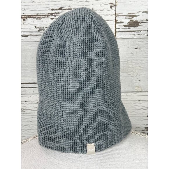 VUORI Unisex Light Cloud Alpine Waffle Knit Beanie Hat Gray OS EUC - Picture 3 of 5